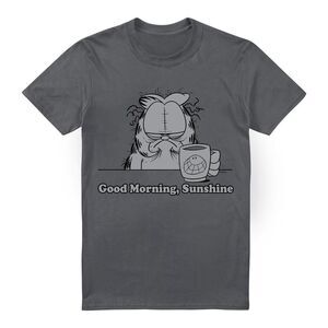 Garfield Mens Good Morning Sunshine T-Shirt / Charcoal
